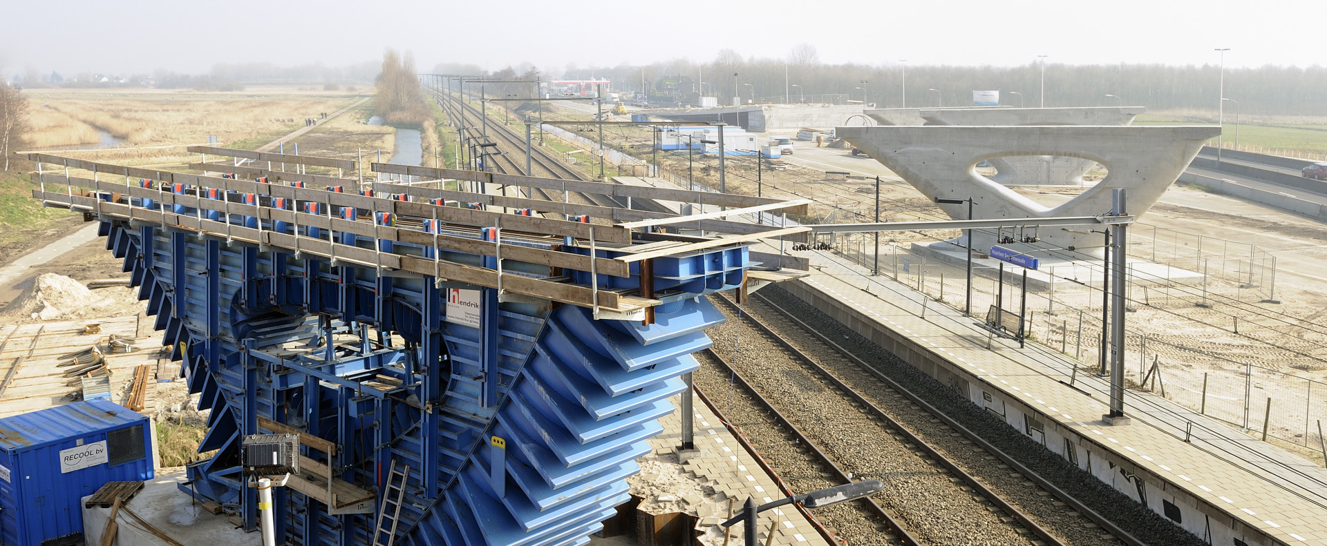 Column formwork Fly over Haarlem - Hendriks Formwork Solutions